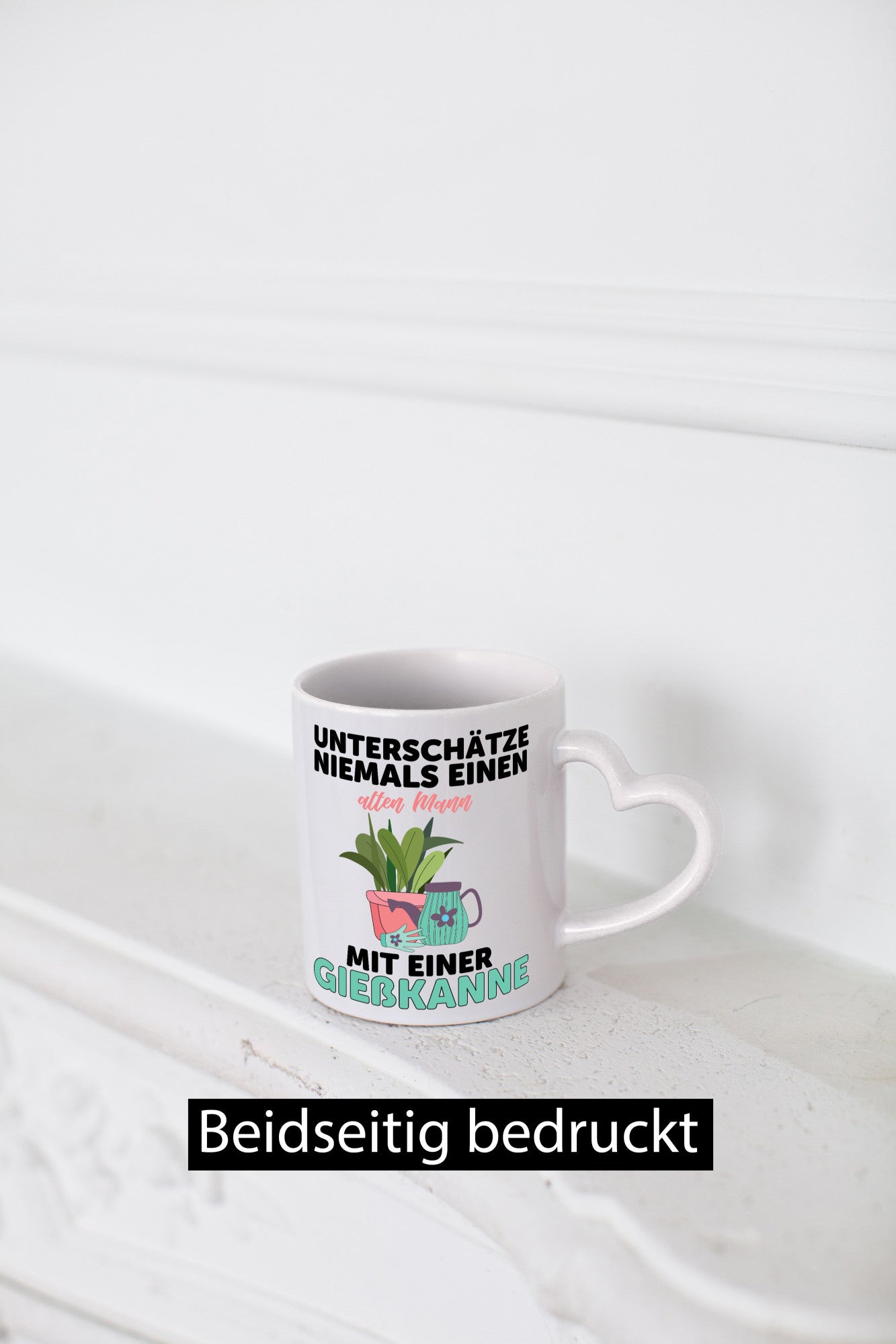 Niemals Mann mit Gießkanne unterschätzen | Blumen lustiger Spruch Geschenk