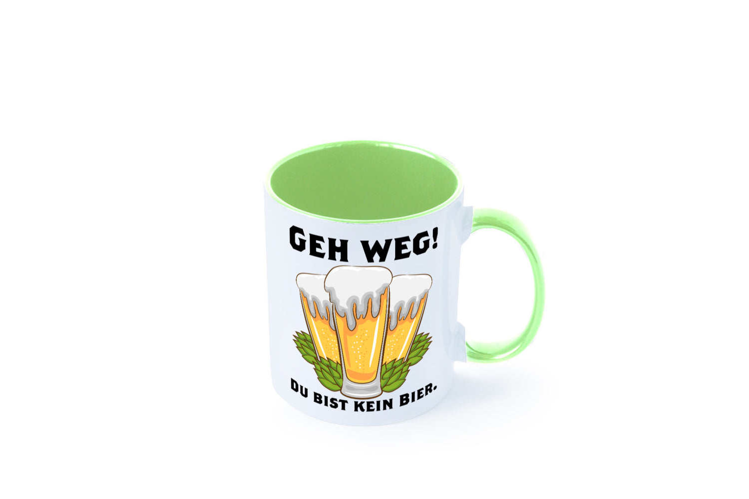 Geh weg du bist kein Bier | bierliebhaber v2 Humor Geschenkidee Tasse