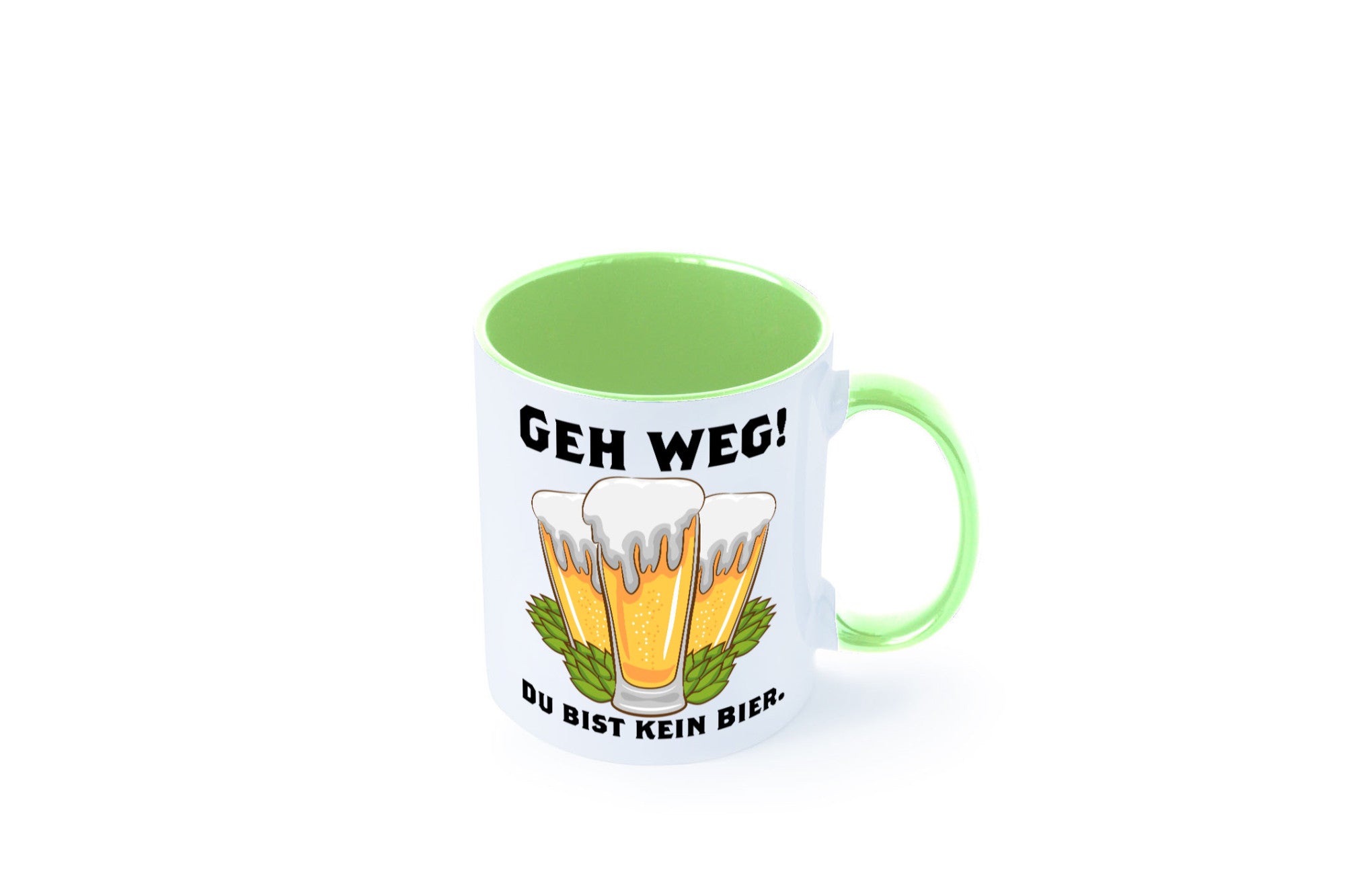 Geh weg du bist kein Bier | bierliebhaber v2 Humor Geschenkidee Tasse