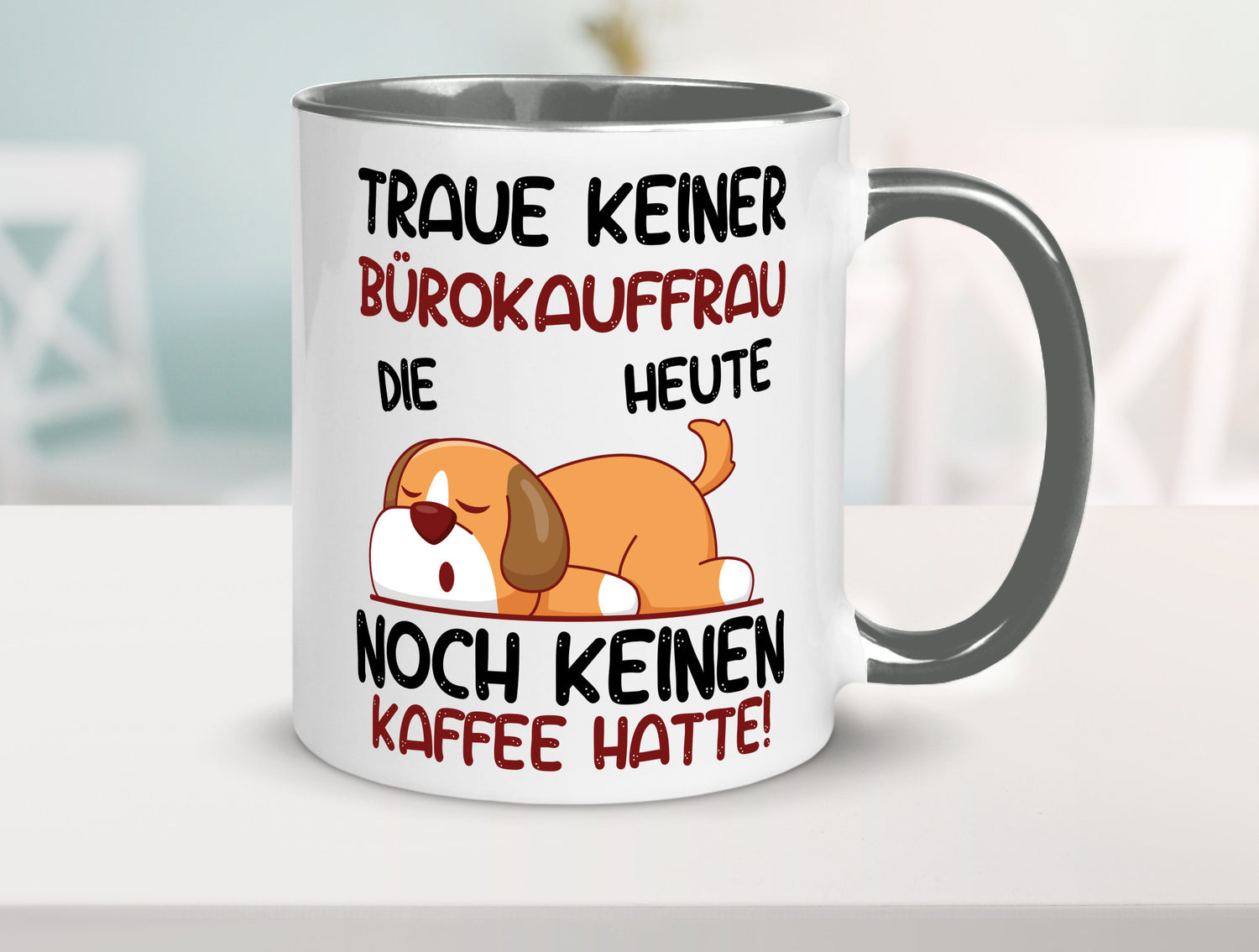 Traue keiner Bürokauffrau | Kauffrau lustig Arbeit Kollegen Büro Geschenk Tasse
