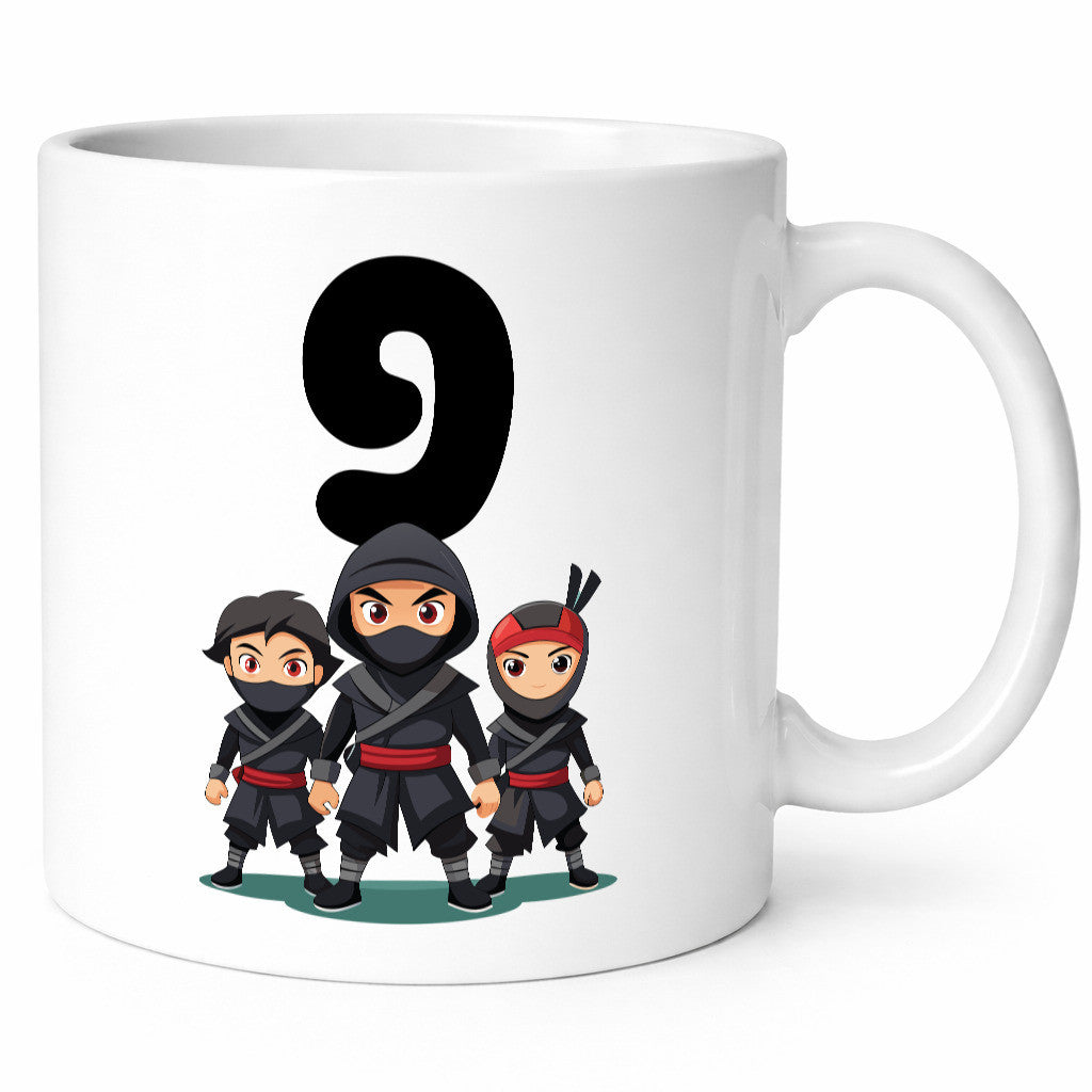9. Geburtstag | 9 Jahre Ninja Geschenkidee Humor Tasse
