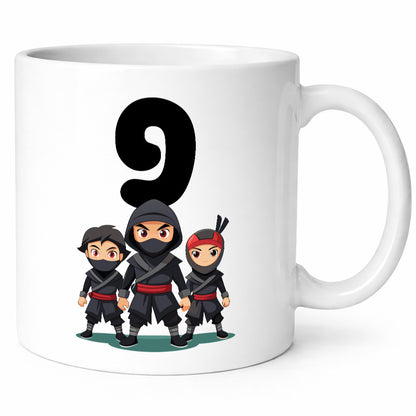 9. Geburtstag | 9 Jahre Ninja Geschenkidee Humor Tasse