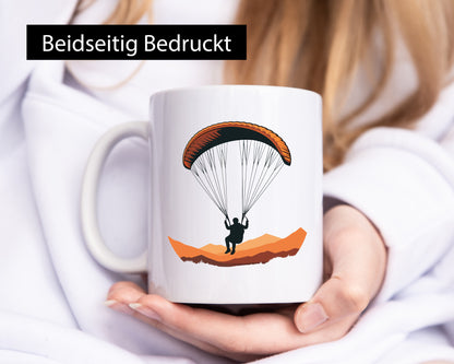 Gleitschirm | Motiv Paragleiter Gleitschirmfliegen vl3 Humor Geschenkidee Tasse