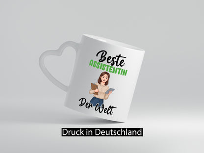 Beste Assistentin | Assistenz Hilfskraft v2 Geschenkidee Humor Tasse
