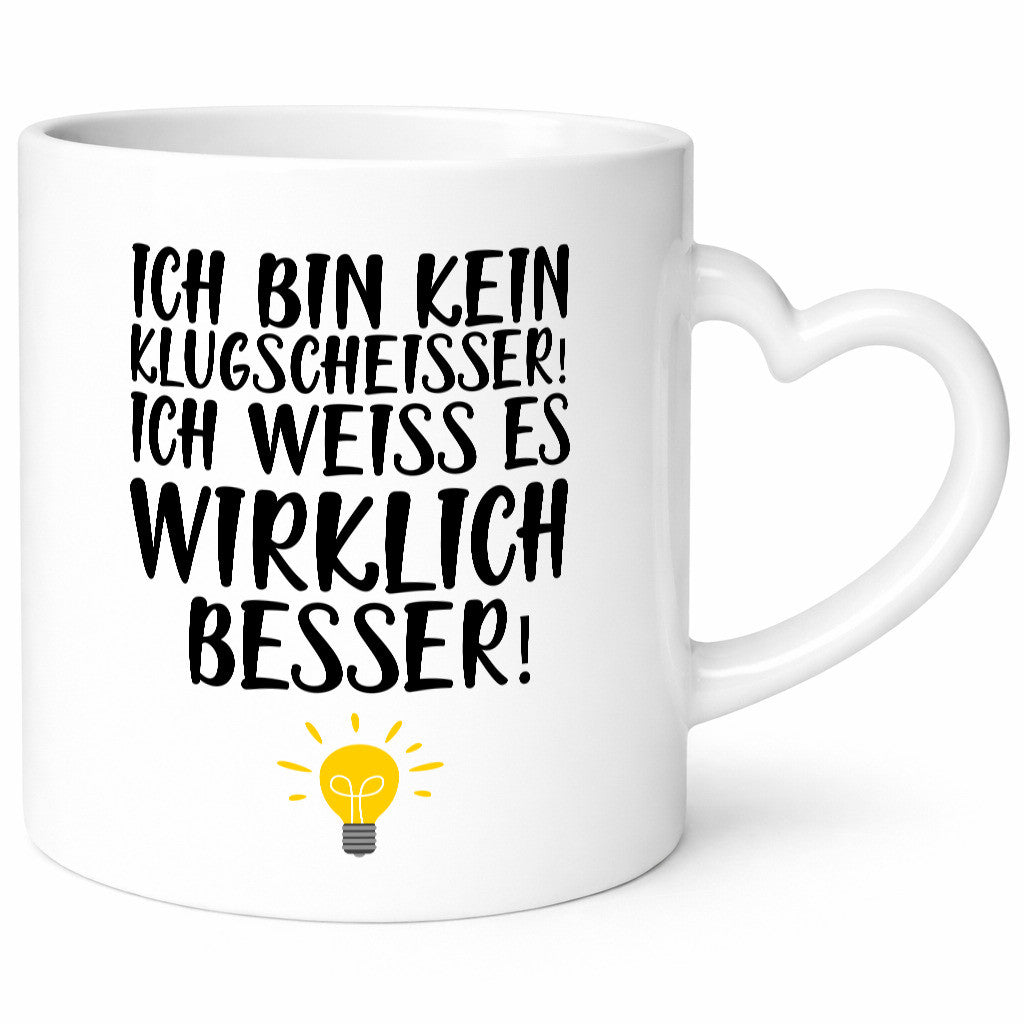 Klugscheißer | Arbeit Kollegin / Chef Arbeits Tasse lustig Kollegen Büro