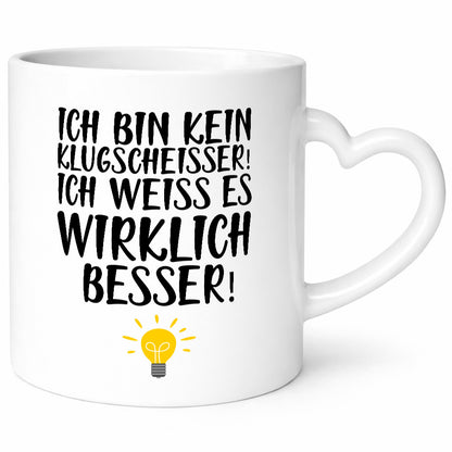 Klugscheißer | Arbeit Kollegin / Chef Arbeits Tasse lustig Kollegen Büro