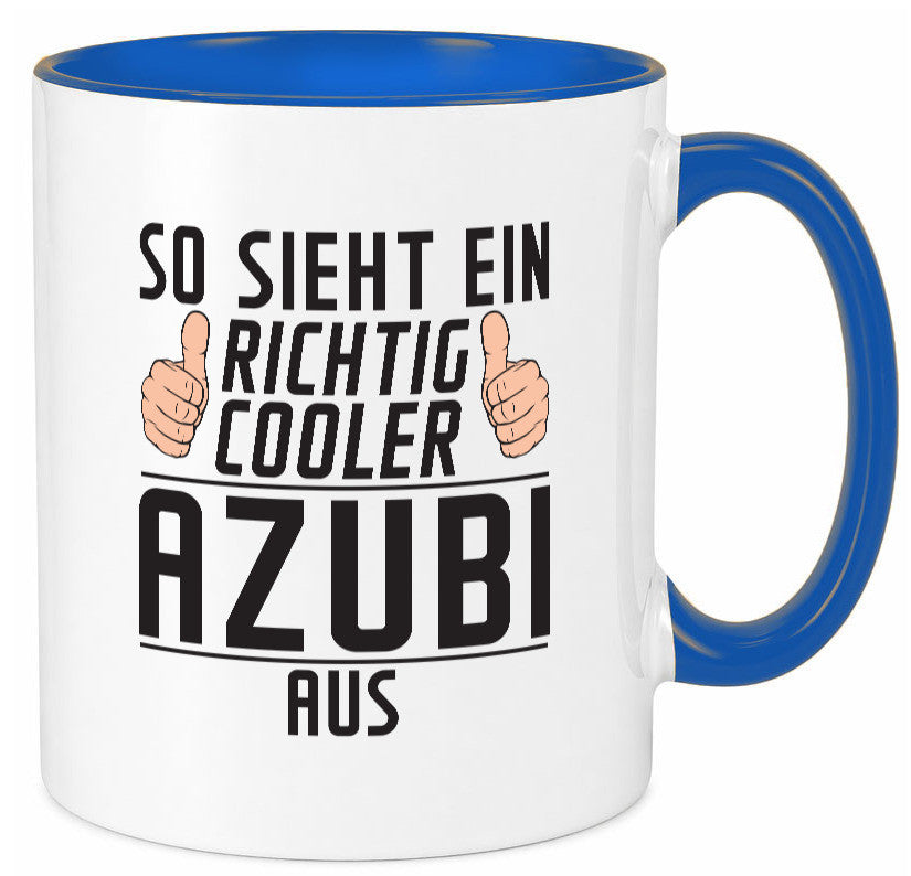 Richtig Cooler Azubi | Ausbildung Lehre Lehrling Geschenk Humor Geschenkidee Tasse