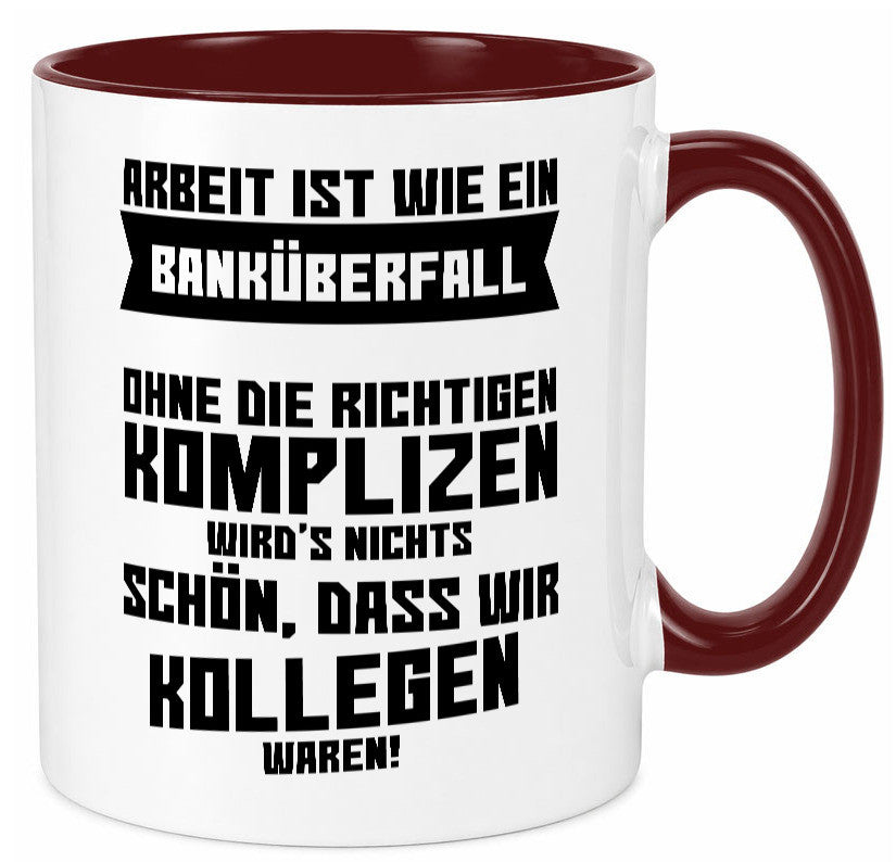 Arbeit | Kollegen Komplizen Jobwechsel Abschied Büro lustiger Spruch Geschenk