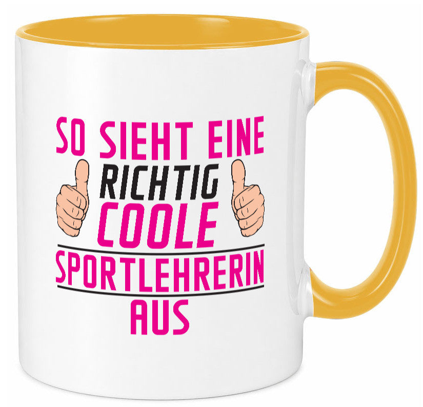 Richtig Coole Sportlehrerin | Lehrer Sport Geschenk Humor Geschenkidee lustiger