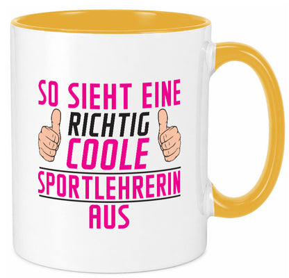Richtig Coole Sportlehrerin | Lehrer Sport Geschenk Humor Geschenkidee lustiger