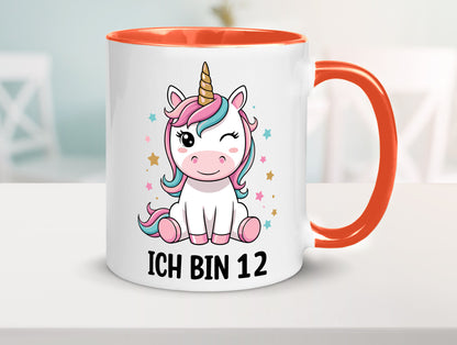 12. Geburtstag | 12 Jahre Einhorn Mädchen lustig Geschenkidee Geschenk Tasse