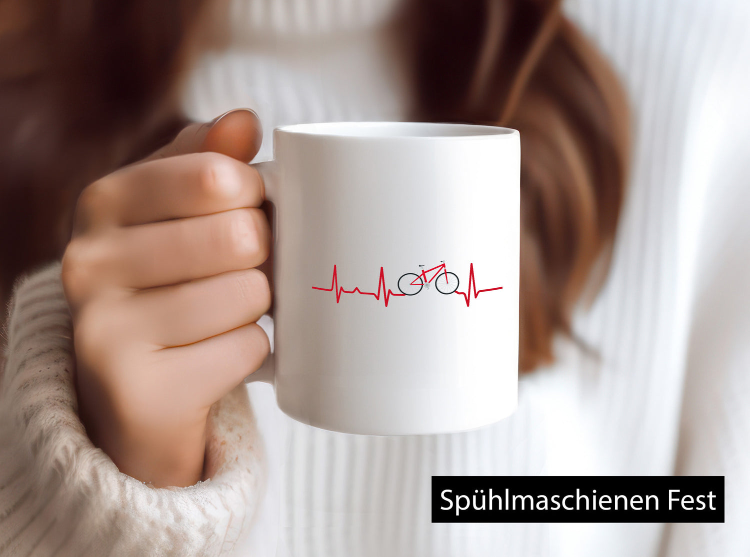 Fahrrad Herzschlag | Radfahrer Rad fahren Biker Geschenk Humor Geschenkidee