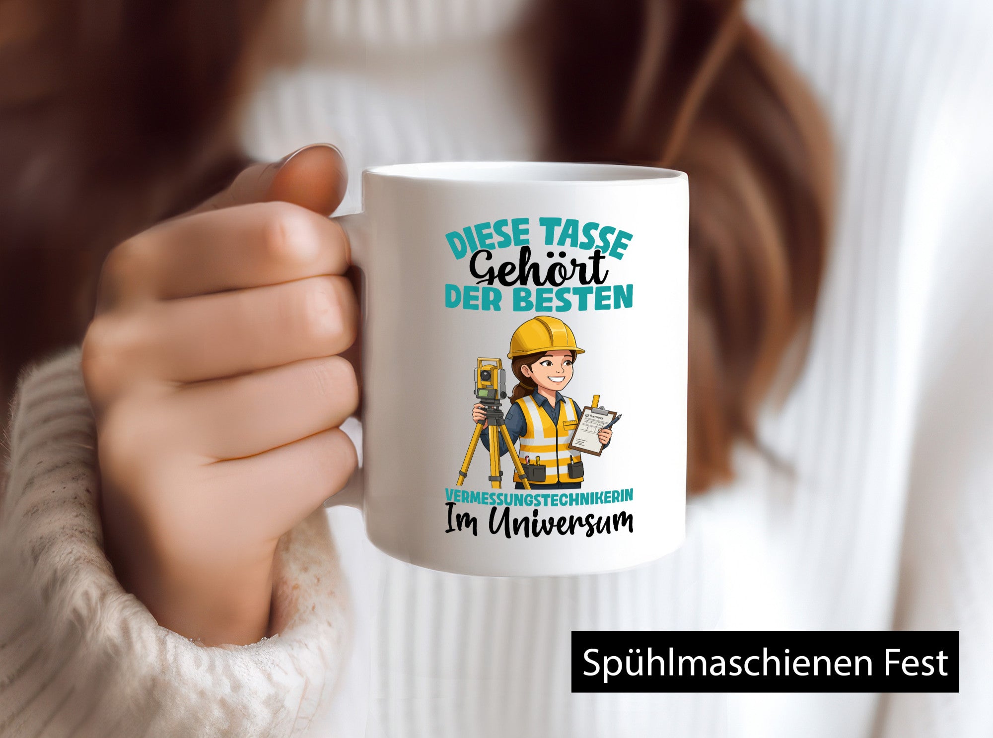Im Universum: Vermessungstechnikerin | Techniker lustiger Spruch Geschenk Humor