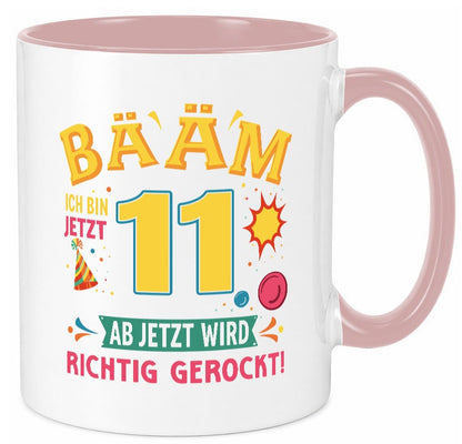 11. Geburtstag | 11 Jahre ab jetzt wird richtig gerockt lustig Geschenkidee Tasse