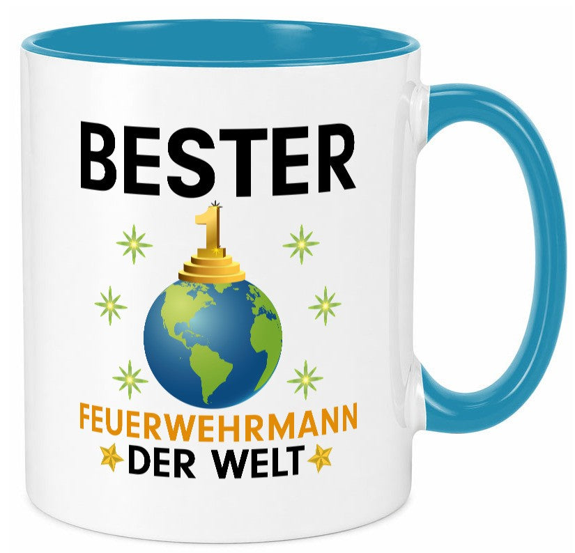 Welt Bester Feuerwehrmann | Feuerwehr Geschenk Humor Geschenkidee lustiger Tasse