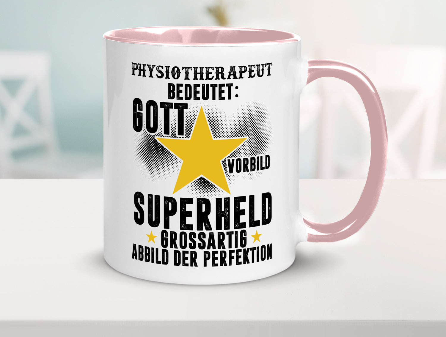 Bedeutung von Physiotherapeut lustiger Spruch Geschenk Humor Geschenkidee Tasse