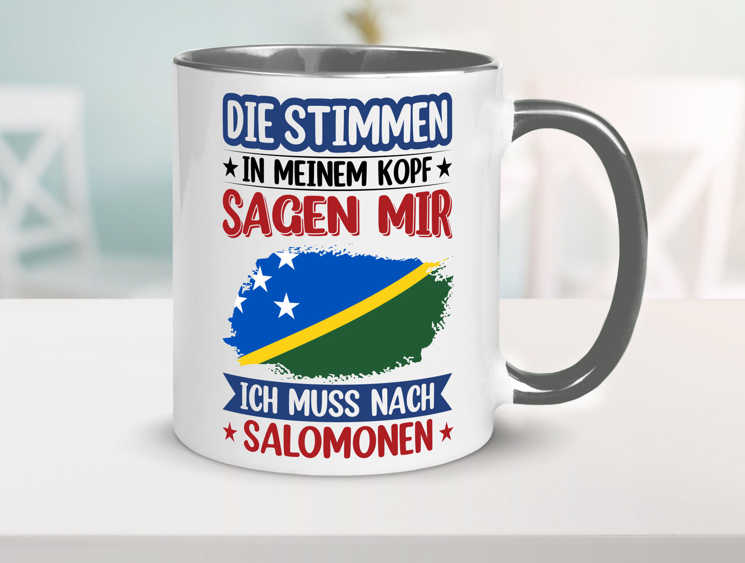 Salomonen | Urlaub Stimmen in meinem Kopf Traumland v2 Humor Geschenkidee Tasse