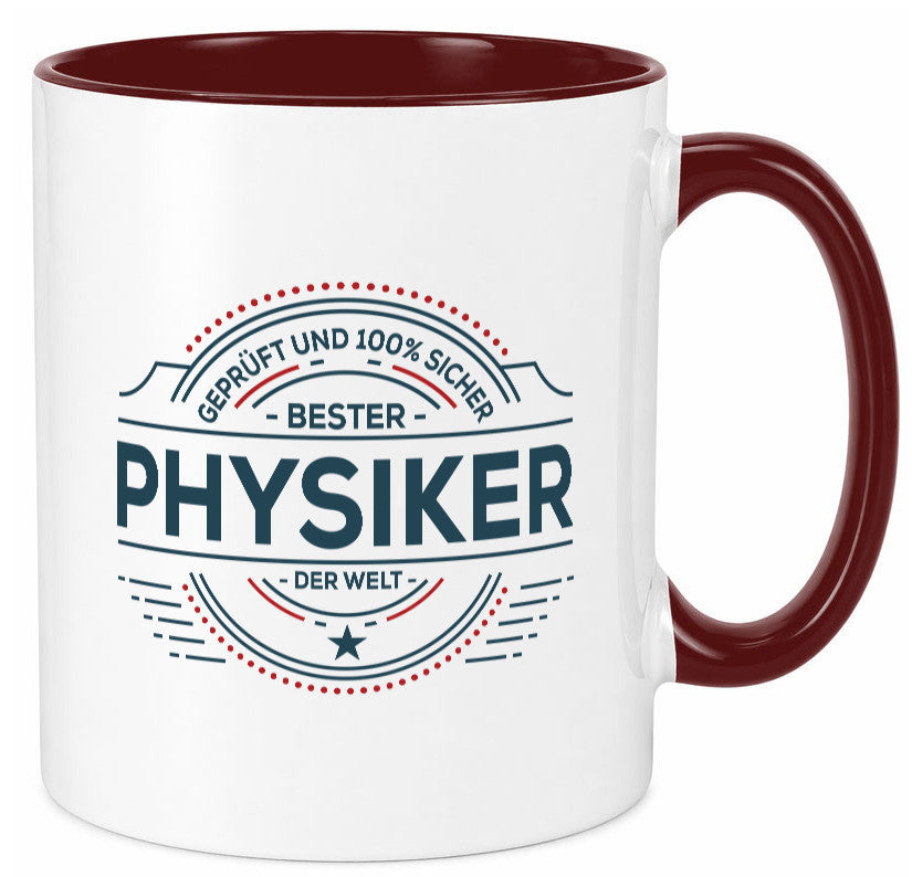 Geprüft und sicher: Physiker | Physik lustiger Spruch Geschenk Humor