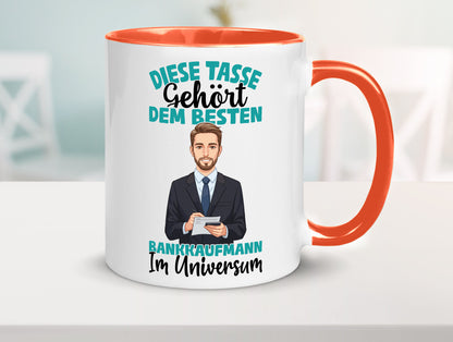 Im Universum: Bankkaufmann | Kaufmann Bank Kaufleute Geschenkidee Humor Tasse