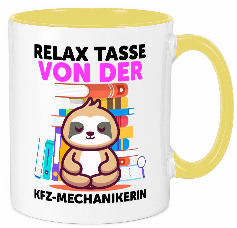 Relax Tasse: KFZ-Mechanikerin | Mechaniker KFZ Humor Geschenkidee Tasse