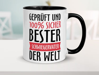 Bester Schwiegervater Geschenk Familie Geschenkidee lustiger Spruch Tasse