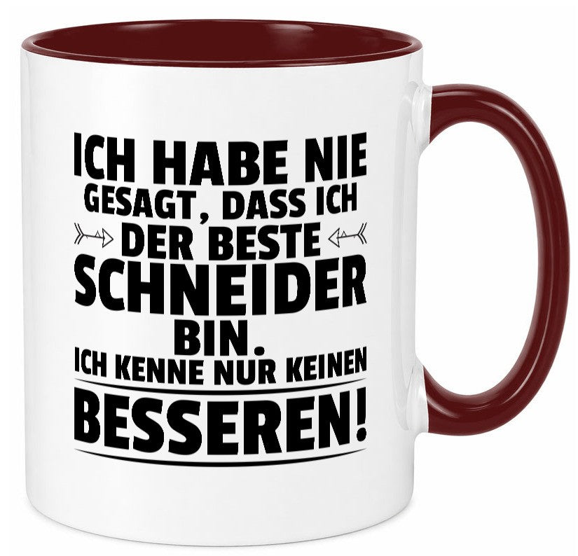 Der Beste Schneider | Beruf Schneiderei Geschenkidee Arbeit Kollegen Büro Humor Tasse