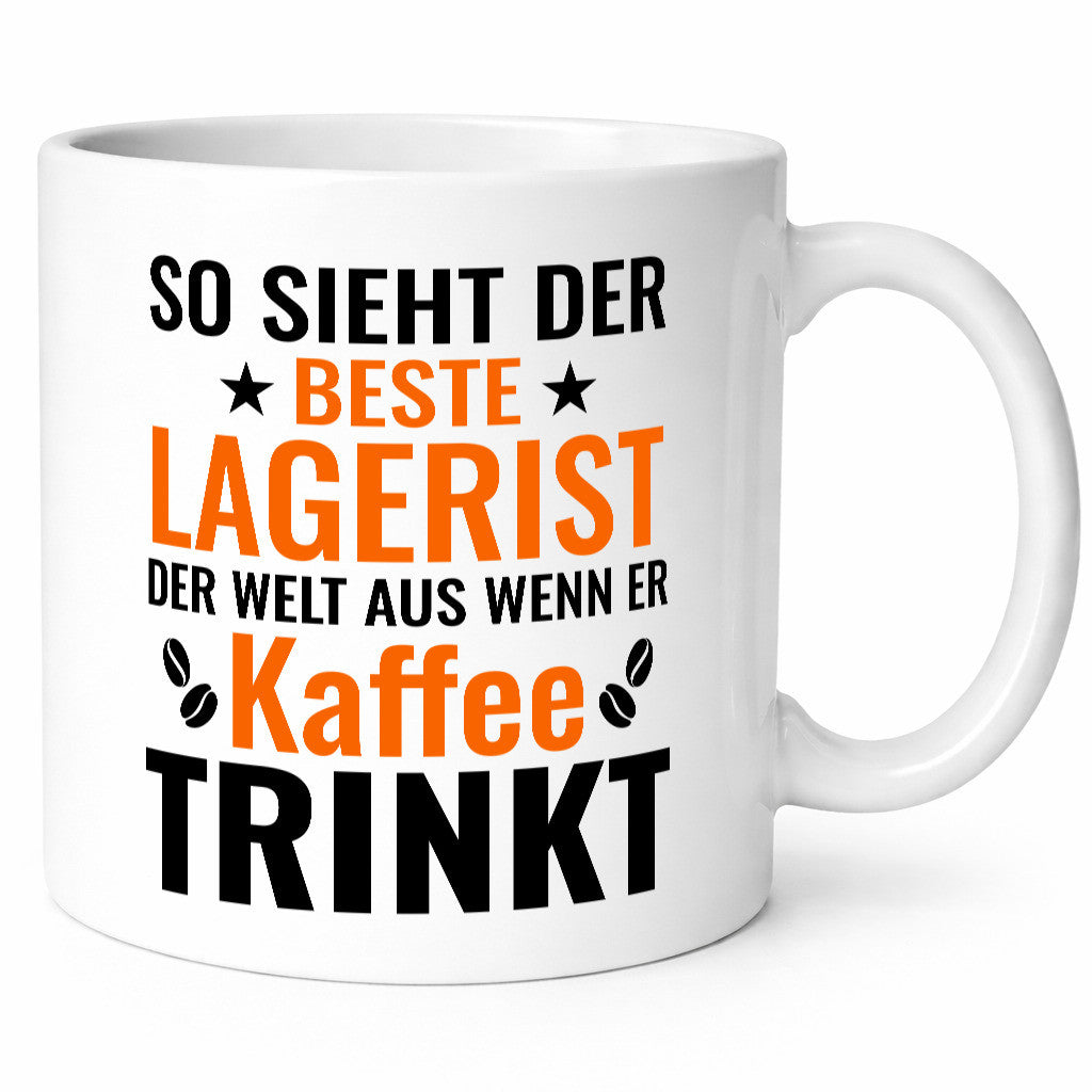 Kaffee trinkt: Lagerist | Lageristen Lager Arbeiter Humor Arbeit Kollegen Büro