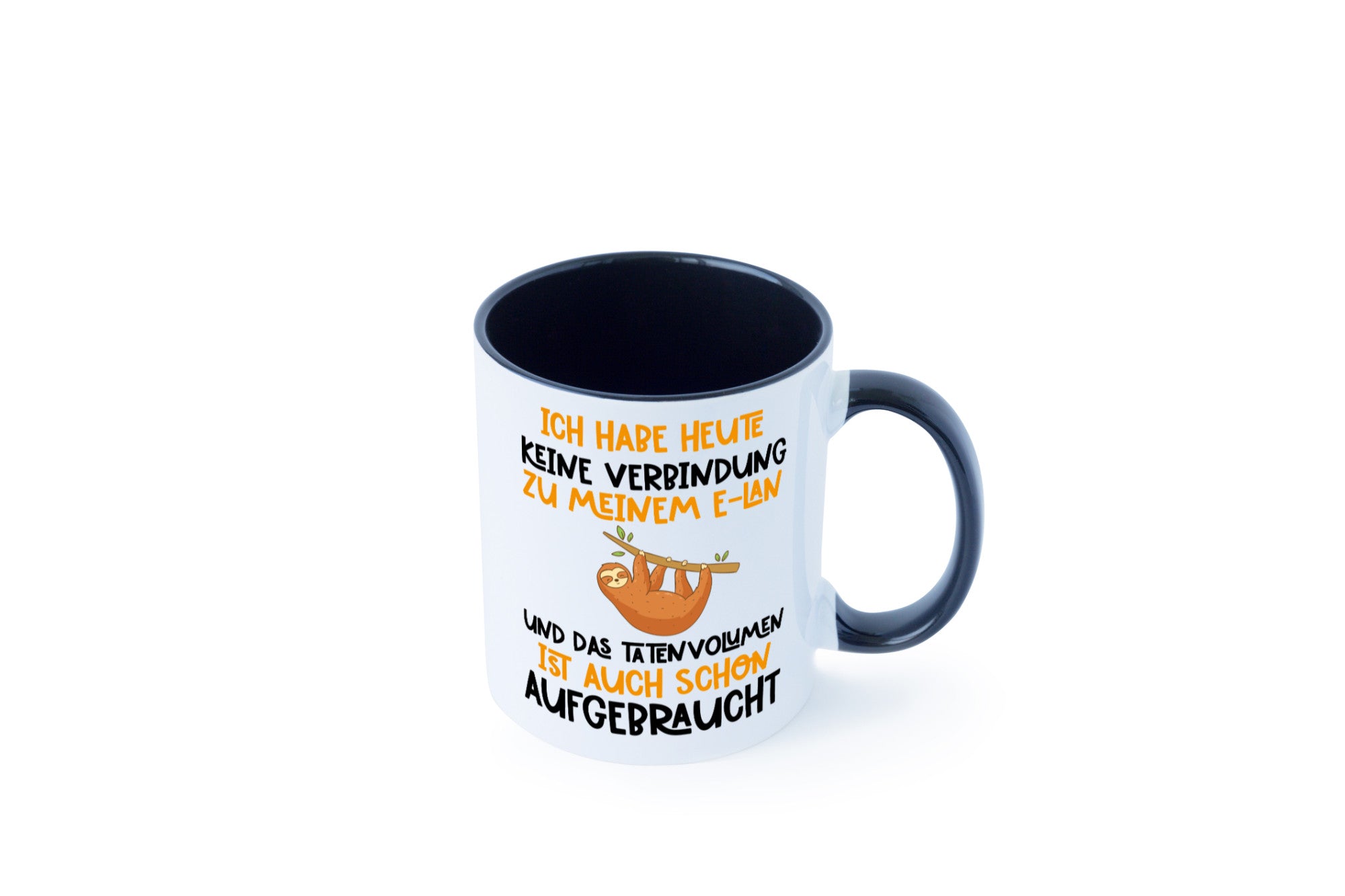 Tatenvolumen aufgebraucht | Spruch Humor Faultier Tierliebhaber Geschenkidee
