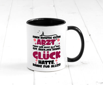 Richtig guter Arzt | Dankeschön Tasse Ãrzte Spruch vl1 Humor Geschenkidee