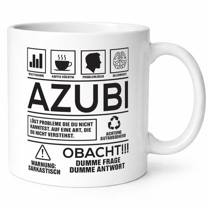 Achtung Probleme Azubi | Ausbildung Lehre Lehrling lustiger Spruch Geschenk