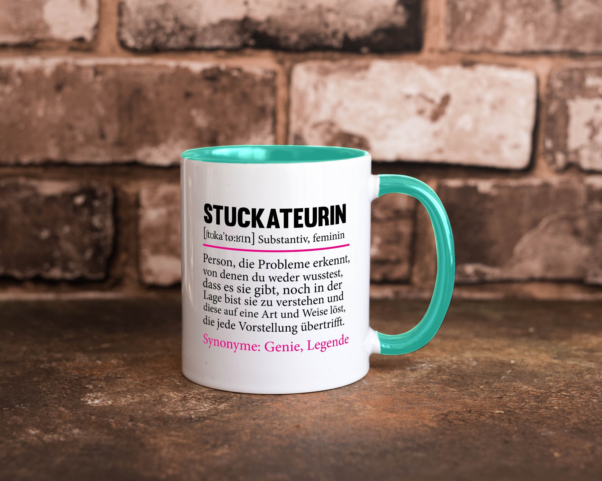 Stuckateurin | Innenausbau Beruf Humor Spruch Arbeit Kollegen Büro Geschenkidee