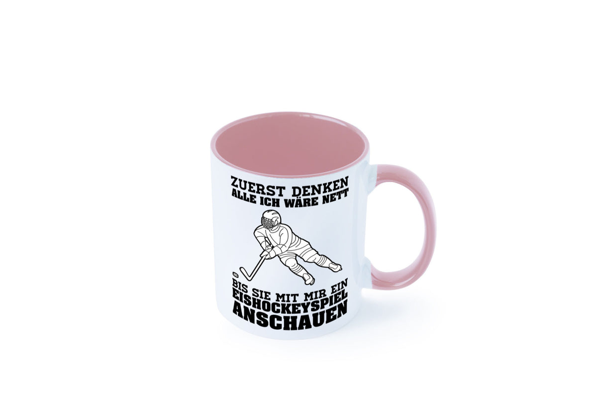 Eishockeyspiel | Eishockeyfan Tasse Eishockeyspieler Humor Geschenkidee