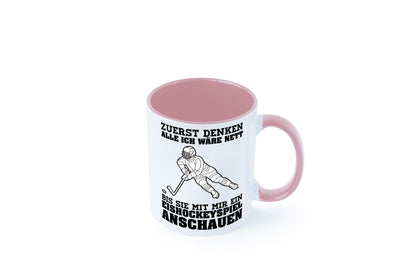 Eishockeyspiel | Eishockeyfan Tasse Eishockeyspieler Humor Geschenkidee