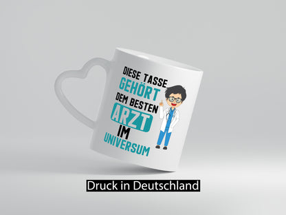 Bester Arzt im Universum | Ärzte Doktor Krankenhaus Geschenkidee Humor Tasse