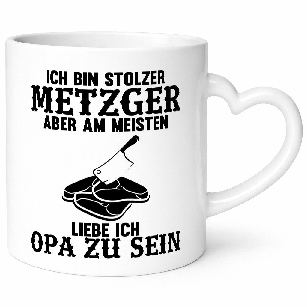 Stolzer Metzger, liebe es Opa zu sein | Fleisch-Hackebeil lustiger Spruch
