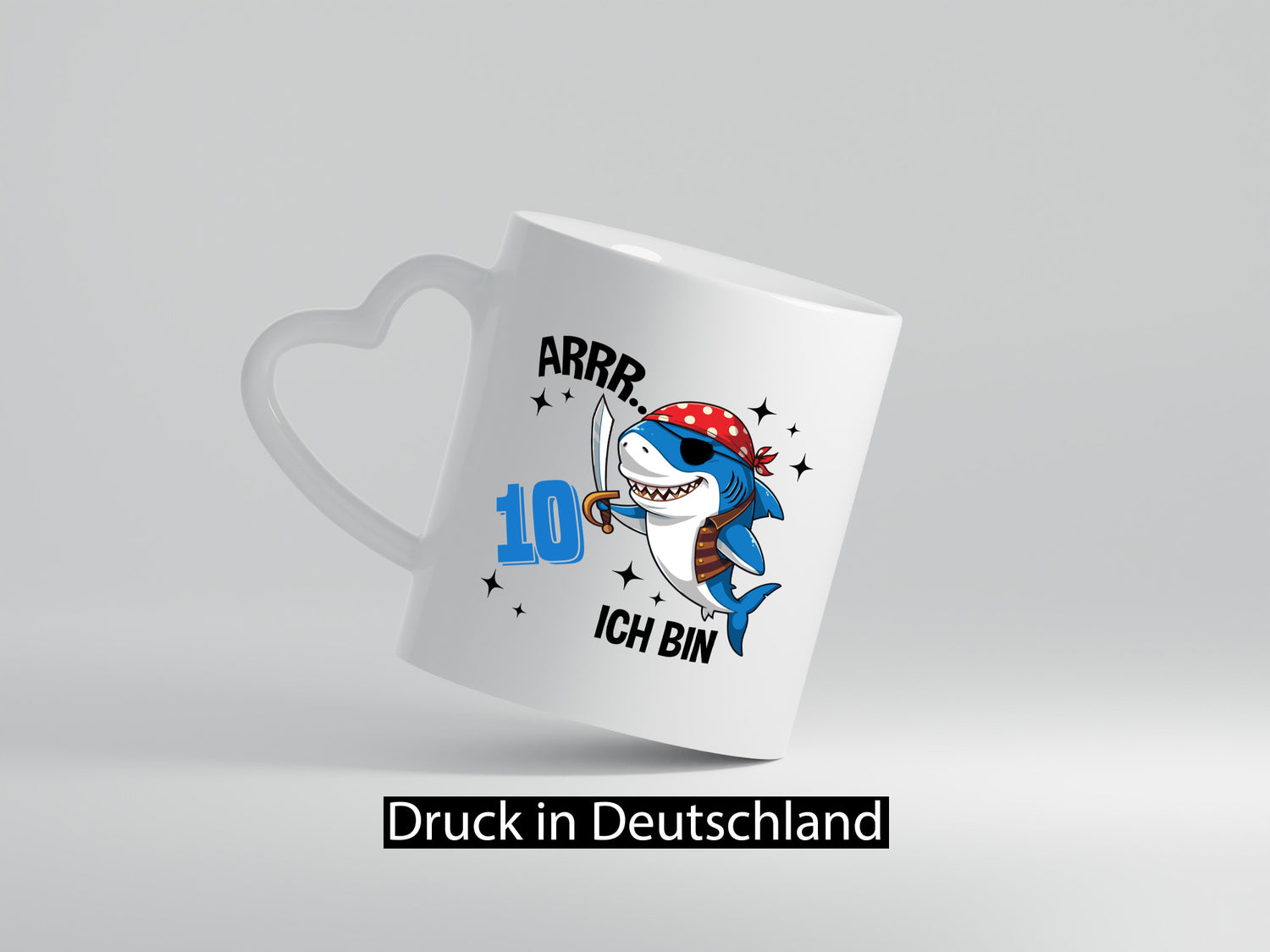 10. Geburtstag | 10 Jahre Arr Pirat Hai Piraten Geschenkidee Humor Tasse