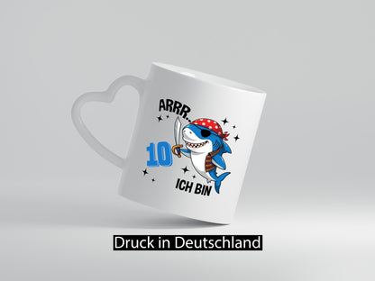 10. Geburtstag | 10 Jahre Arr Pirat Hai Piraten Geschenkidee Humor Tasse