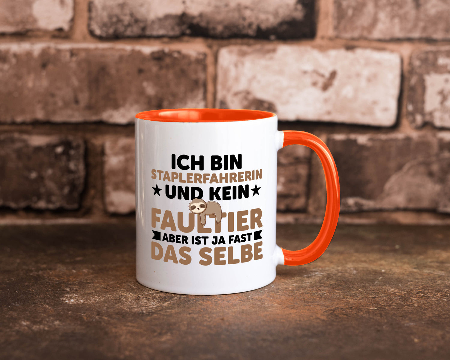 Ich bin kein Faultier: Staplerfahrerin | Gabelstapler lustiger Spruch Geschenk
