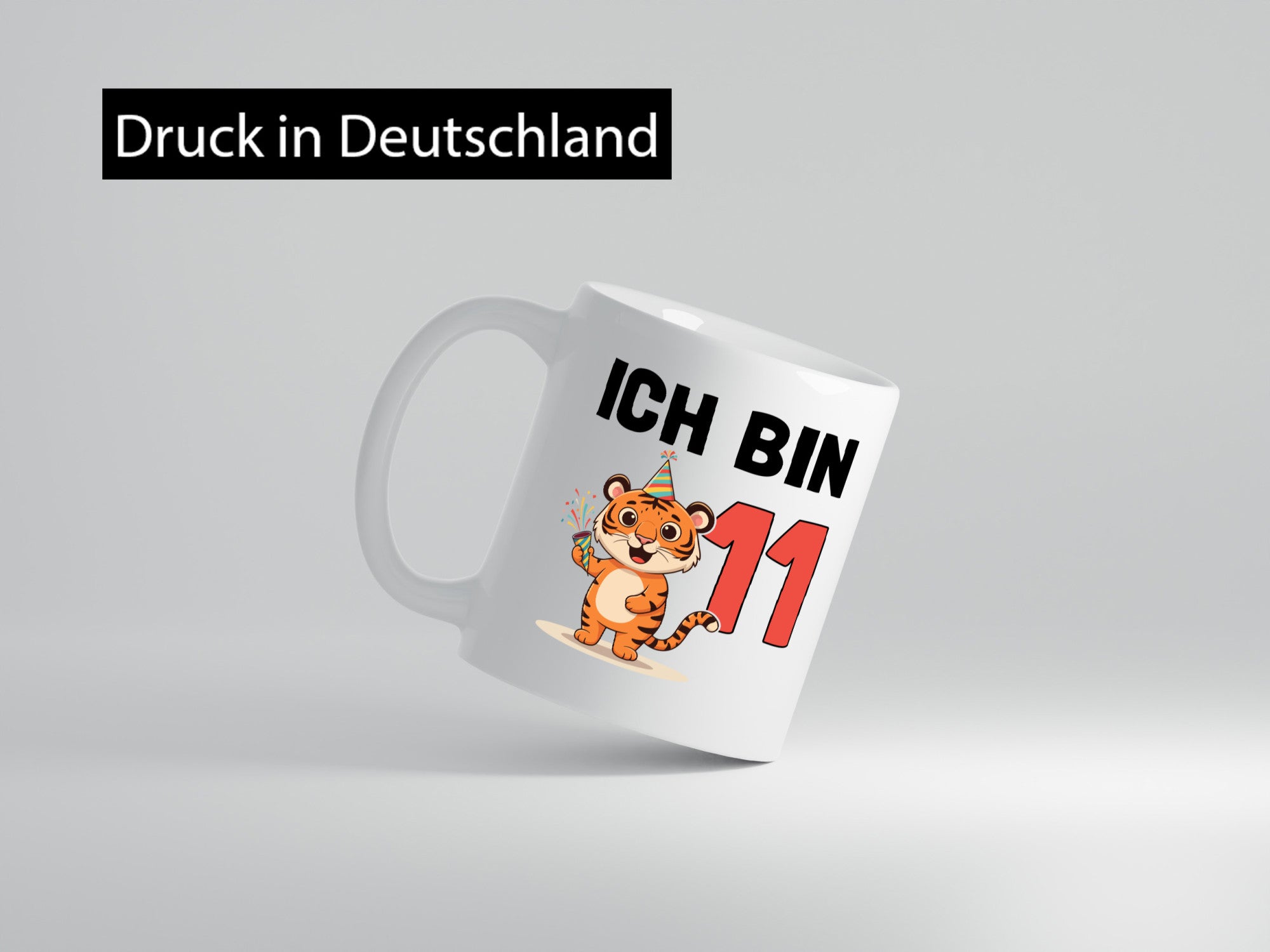 11. Geburtstag | 11 Jahre Tiger lustig Geschenkidee Geschenk Tasse