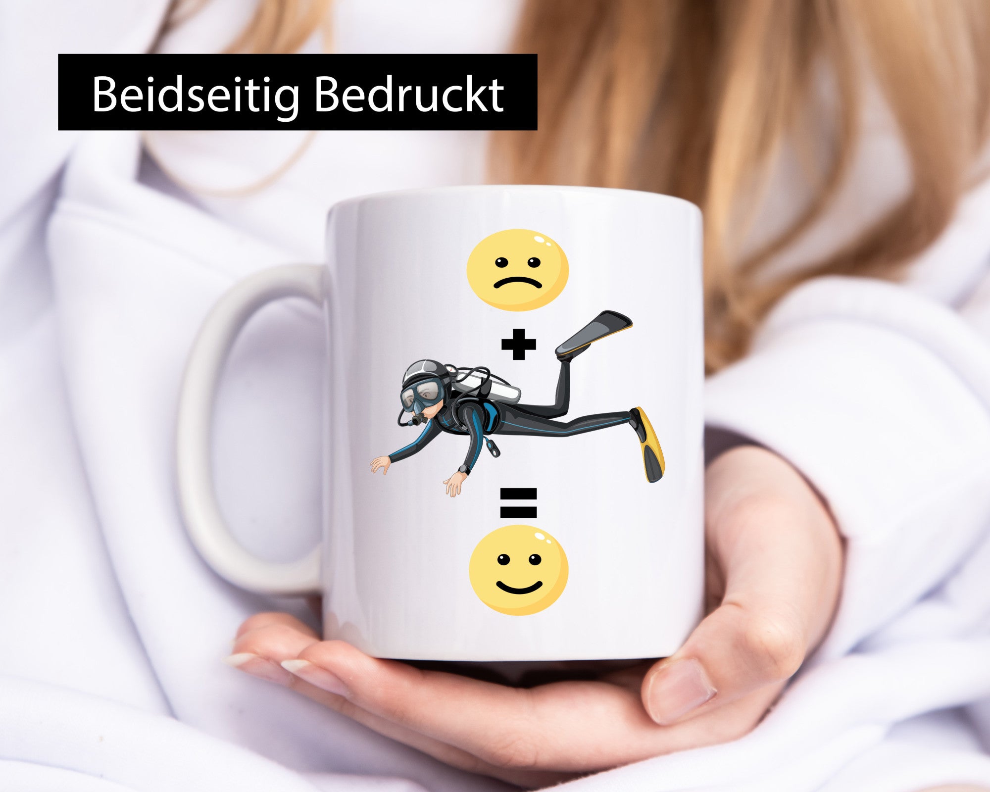 Taucher | Trauriger Tauchen ist mein Hobby Geschenkidee Humor Tasse