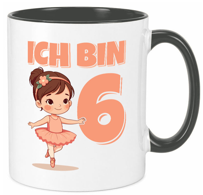6 Geburtstag | Jahre Ballerina Mädchen Ballet lustig Geschenkidee Geschenk Tasse