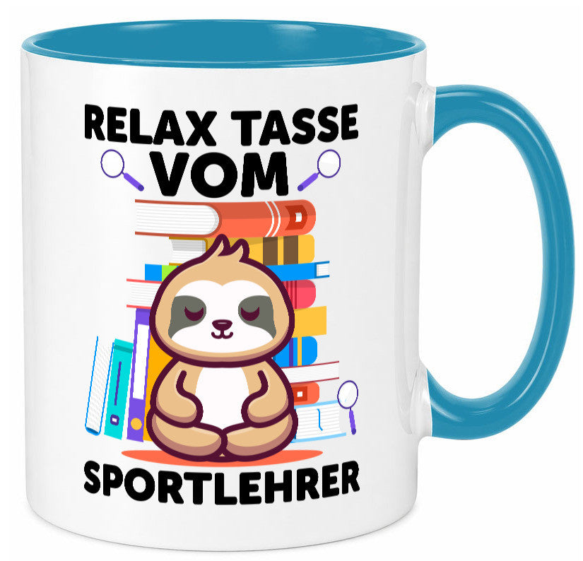 Relax Tasse: Sportlehrer | Lehrer Sport lustiger Spruch Geschenk Humor