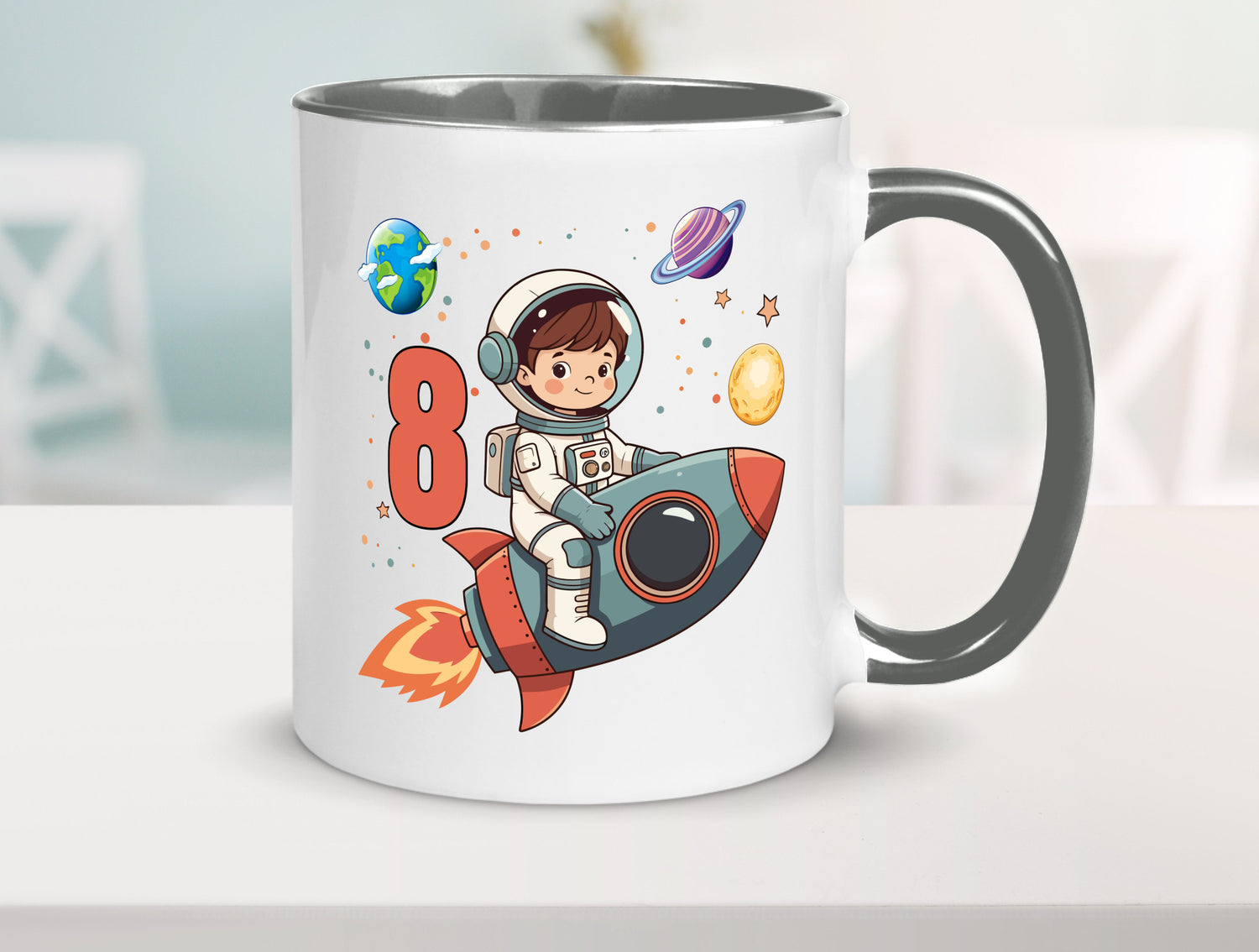 8. Geburtstag | 8 Jahre Astronaut Weltraum Humor Geschenkidee Tasse