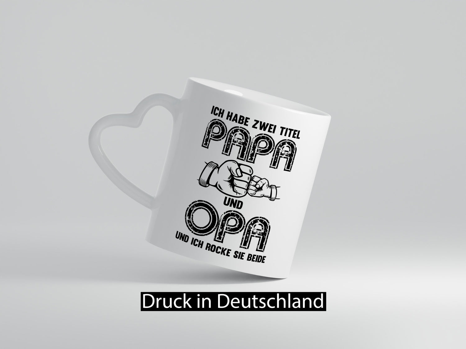 Ich habe zwei Titel Opa und Papa | Großvater lustiger Spruch Geschenk Familie