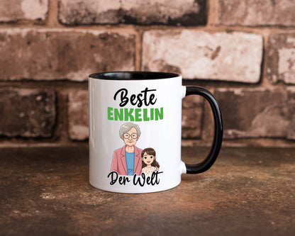 Bester Enkelin | Opa Oma Großmutter Großvater lustiger Spruch Geschenk Familie Tasse