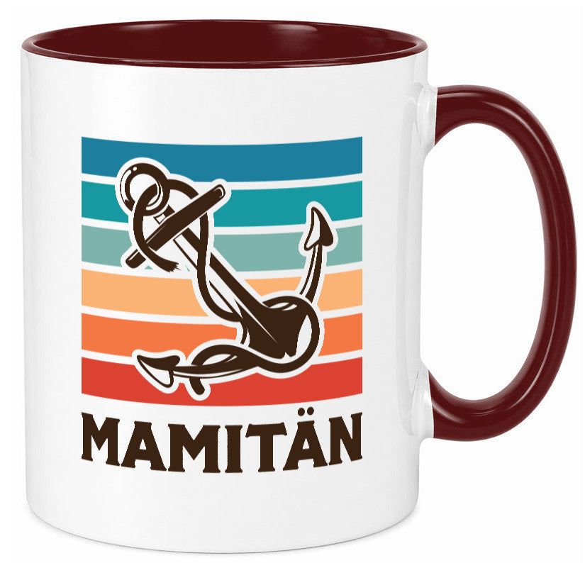 Mamitän | Schiff Boot Amker Muttertag Geschenk Familie Geschenkidee lustiger Tasse