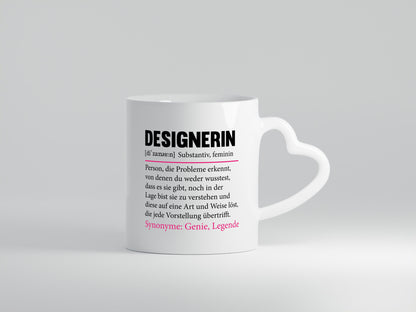 Designerin | Gestalterin Medien Schmuck Mode Humor Geschenkidee Tasse