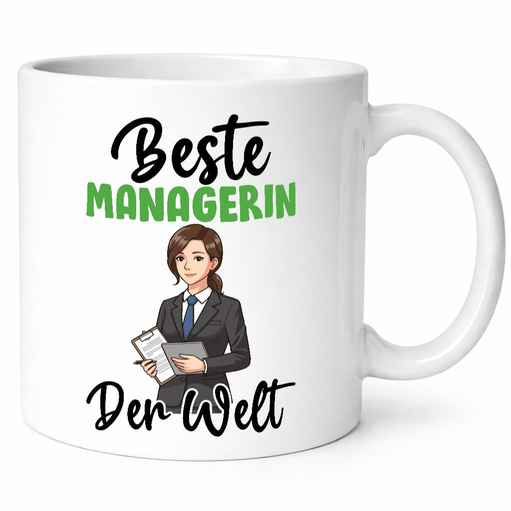 Beste Managerin | Management v2 lustig Humor Geschenkidee Geschenk Tasse