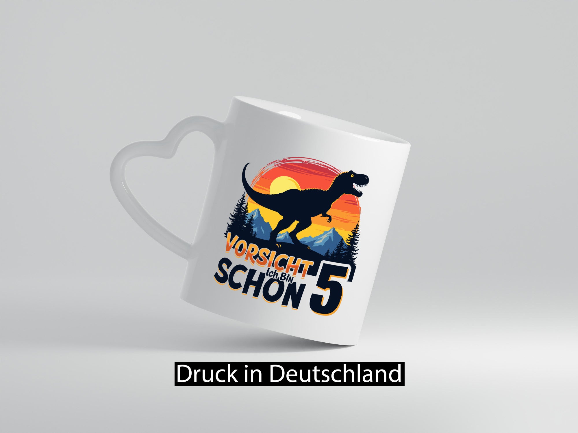 5. Geburtstag | 5 Jahre Dinosaurier v2 Humor Geschenkidee Tasse