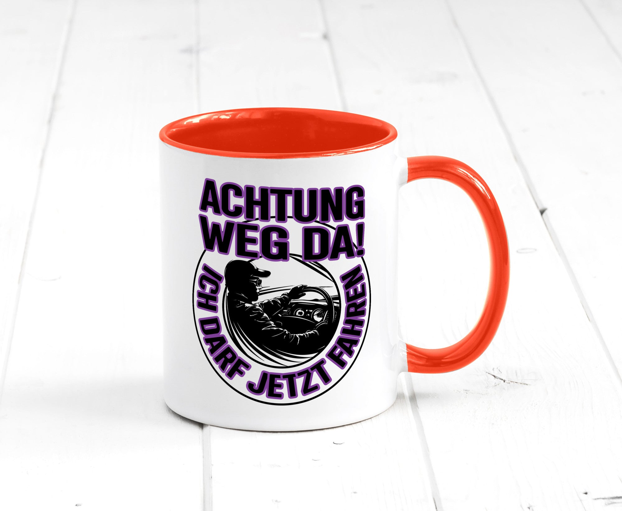 Achtung weg da ich darf jetzt Fahren | Führerschein lustig Humor Geschenkidee